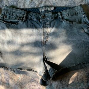 Light blue booty shorts